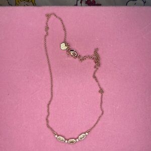 Elegant Gold Necklace with Pearl Accents